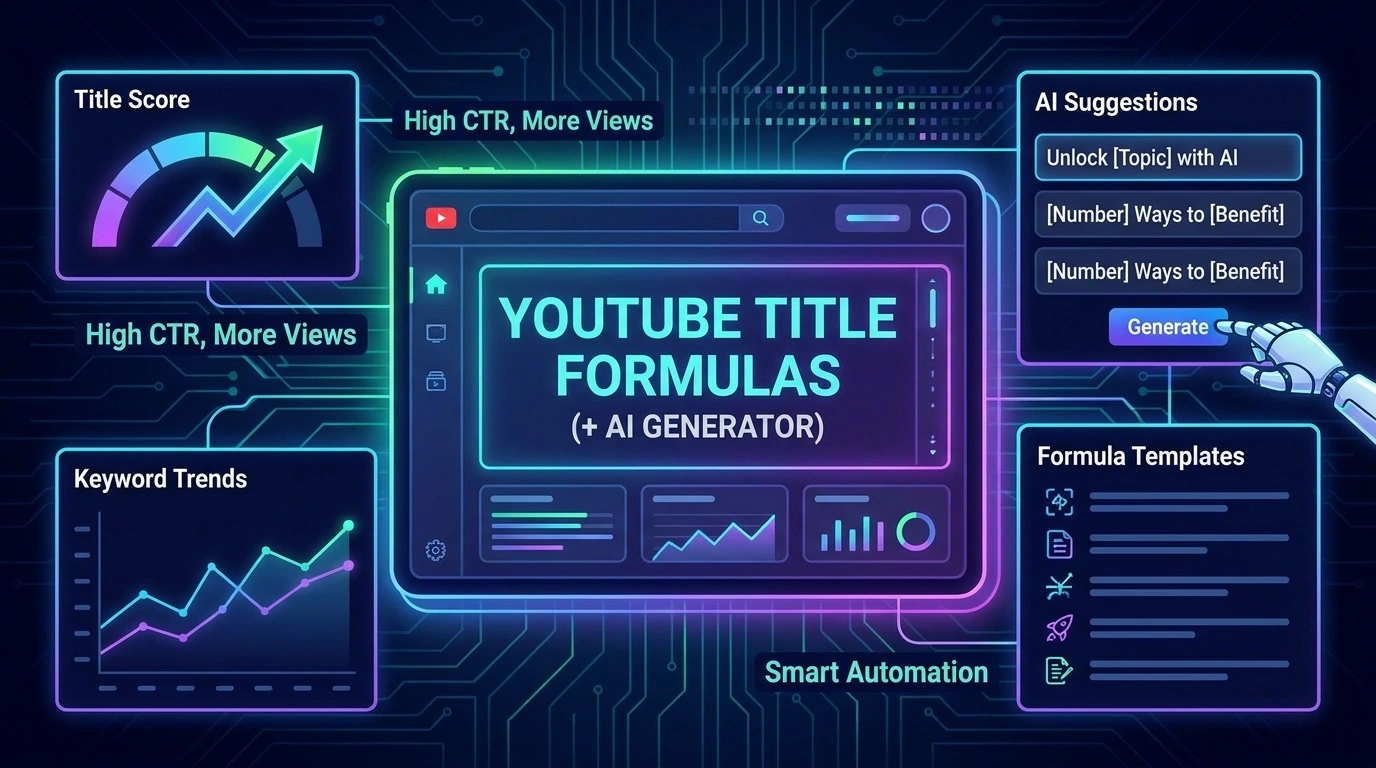 YouTube Title Formulas That Get Clicks (+ AI Generator)