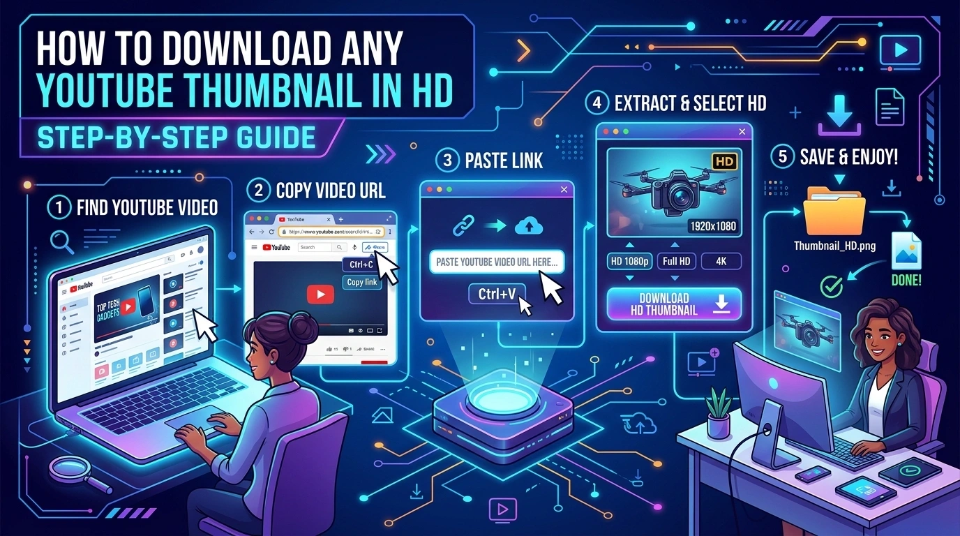 How to Download Any YouTube Thumbnail in HD (Step-by-Step)
